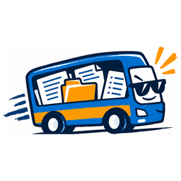 Logo Docubus : le bus chargé de documents